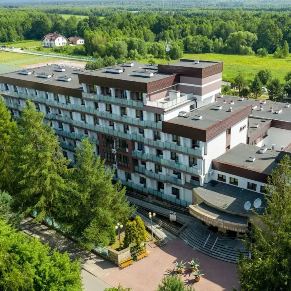 Widok z lotu ptaka na Centrum Rehabilitacji Rolnik w Horyńcu-Zdroju