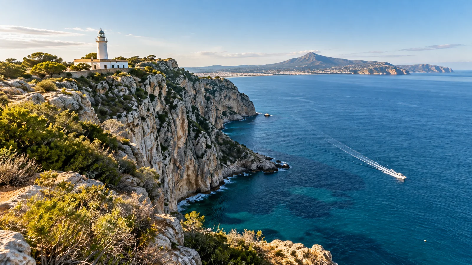 Wizualizacja AI: Cabo de San Antonio — ilustracja redakcyjna