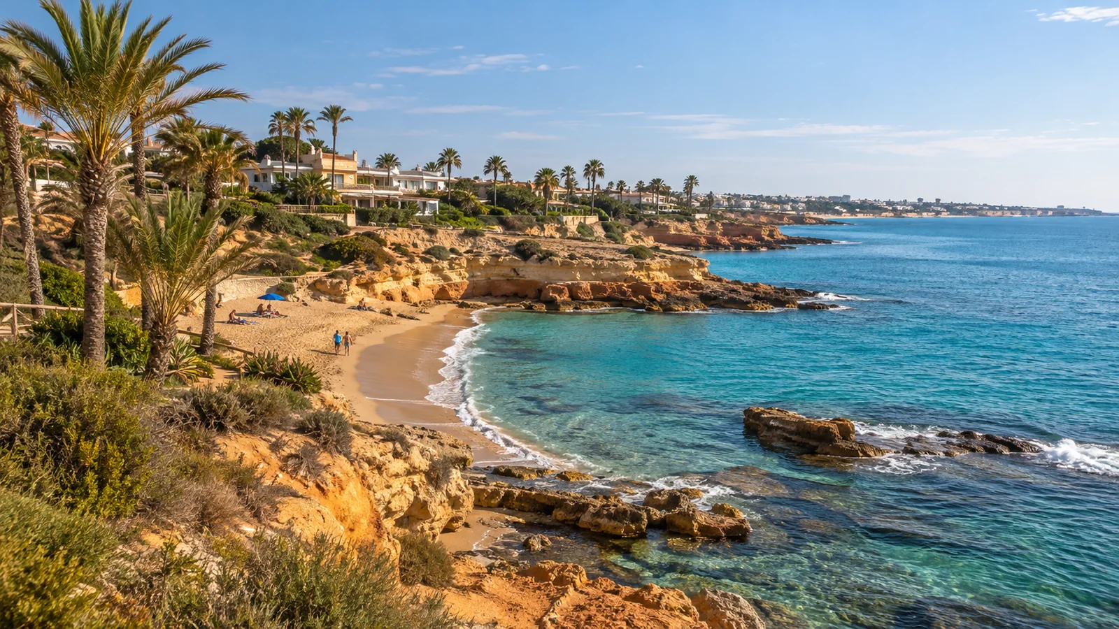 Wizualizacja AI: Orihuela Costa — ilustracja redakcyjna